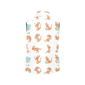 Cute Kangaroo pattern Women's Padded Vest