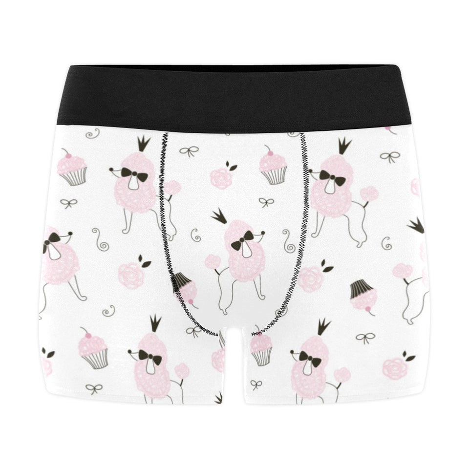 Poodle dog rose cake pattern Men's All Over Print Boxer Briefs Men's Underwear