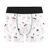 Poodle dog rose cake pattern Men's All Over Print Boxer Briefs Men's Underwear