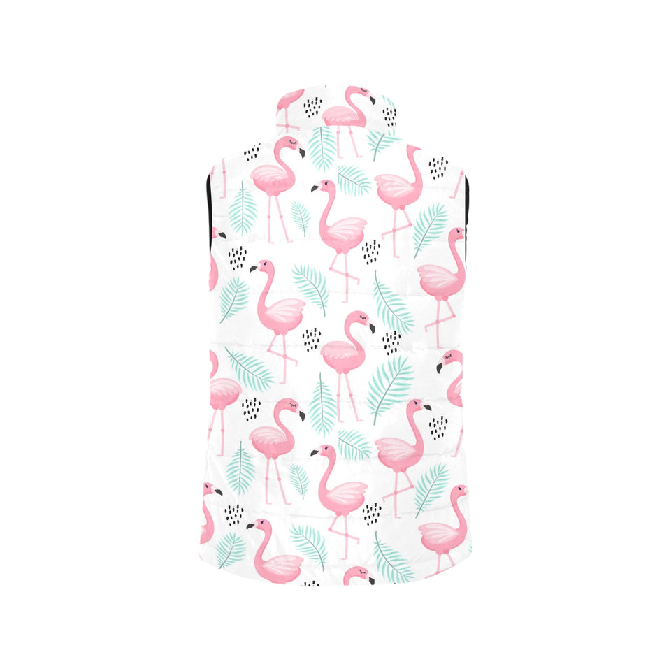 Cute flamingo pattern Women's Padded Vest