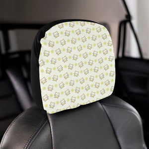 Cute cartoon frog baby pattern Car Headrest Cover
