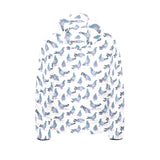 Pigeon Pattern Print Design 03 Kids' Boys' Girls' Padded Hooded Jacket