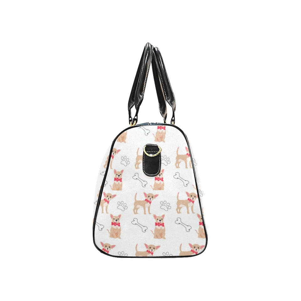 Chihuahua bone paw pattern Travel Bag
