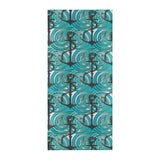 Anchor nautical green background Beach Towel
