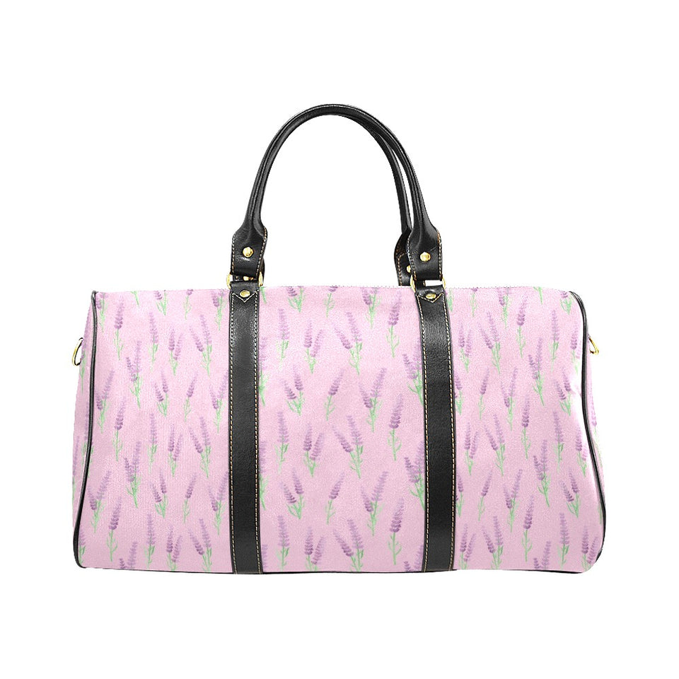 Lavender pattern pink background Travel Bag