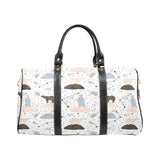 Polar bears star poka dot pattern Travel Bag