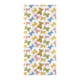 Teddy Bear Pattern Print Design 01 Beach Towel