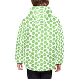 Hop pattern background Kids' Boys' Girls' Padded Hooded Jacket