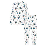 Swallow Pattern Print Design 04 Women's All Over Print Pajama Set