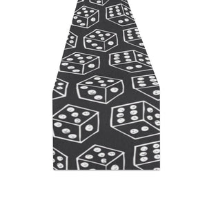 Dice Pattern Print Design 01 Table Runner