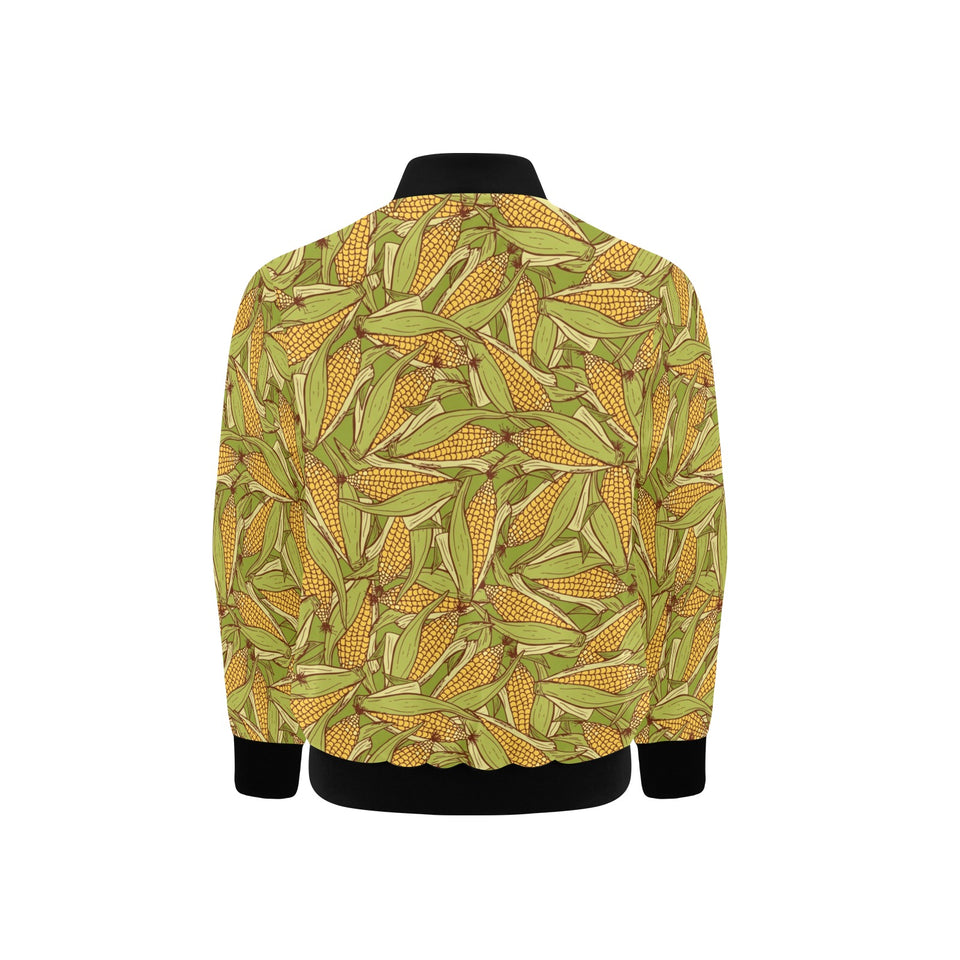 Corn Pattern Print Design 01 Kids' Boys' Girls' Bomber Jacket