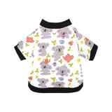 Cute koalas teapots tea All Over Print Pet Dog Round Neck Fuzzy Shirt
