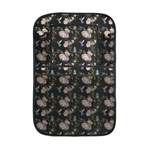 Hummingbird Pattern Print Design 03 Car Seat Back Organizer