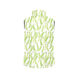 Green Peas Pattern Print Design 03 Men's Padded Vest