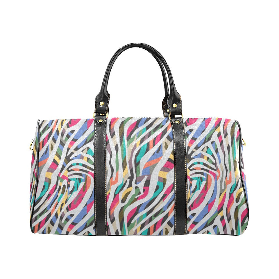 Colorful zebra skin pattern Travel Bag
