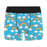 Rainbows Sky Clouds Pattern Men's All Over Print Boxer Briefs Men's Underwear