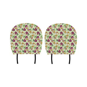 Paassion fruit pattern Car Headrest Cover