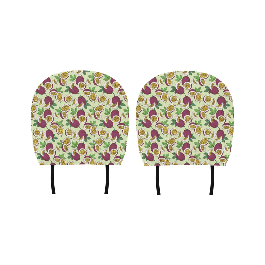 Paassion fruit pattern Car Headrest Cover