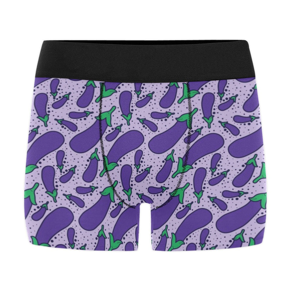 Eggplant Pattern Print Design 03 Men's All Over Print Boxer Briefs Men's Underwear