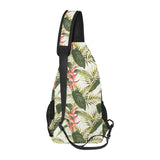 heliconia pattern All Over Print Chest Bag