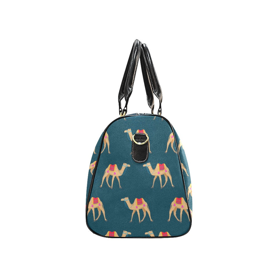 Camel pattern blue blackground Travel Bag