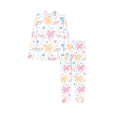 colorful unicorn rainbow heart pattern Kids' Boys' Girls' All Over Print Pajama Set