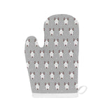 Bull Terrier Pattern Print Design 05 Heat Resistant Oven Mitts