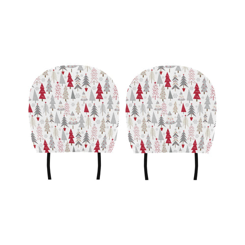 Cute Christmas tree pattern Car Headrest Cover