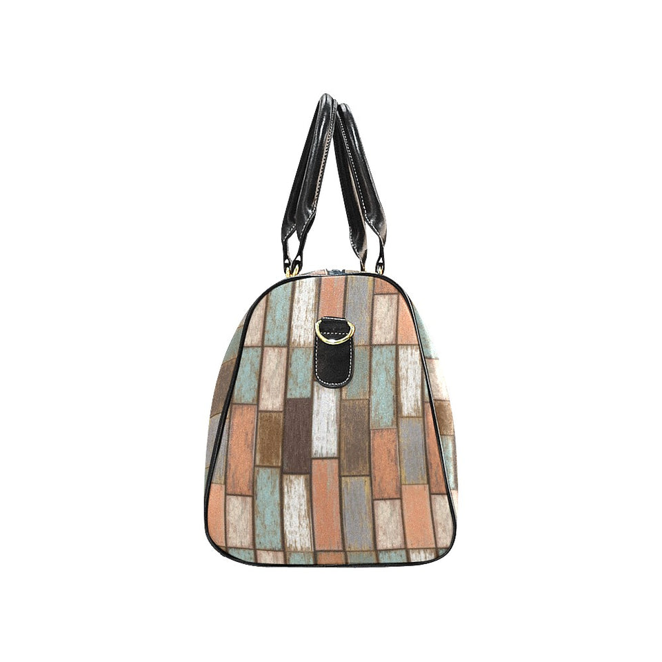 Wood Printed Pattern Print Design 02 Travel Bag