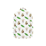 Color hand drawn cacao pattern Women's Long Sleeve Polo Shirt