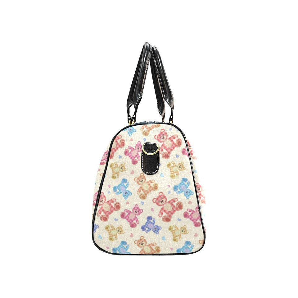Teddy Bear Pattern Print Design 05 Travel Bag