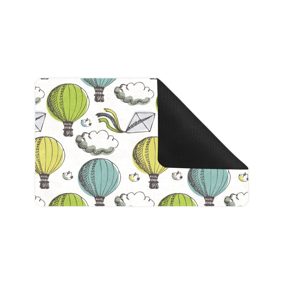 Hot Air Balloon Bird Cloud Pattern Doormat