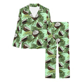 Coconut Pattern Print Design 02 Women's Long Pajama Set