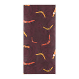 Boomerang Australian aboriginal ornament circle bl Beach Towel