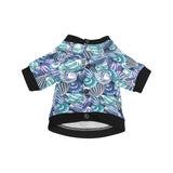 Shell design pattern All Over Print Pet Dog Round Neck Fuzzy Shirt
