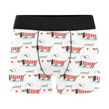 Cute dachshund bone pattern Men's All Over Print Boxer Briefs Men's Underwear