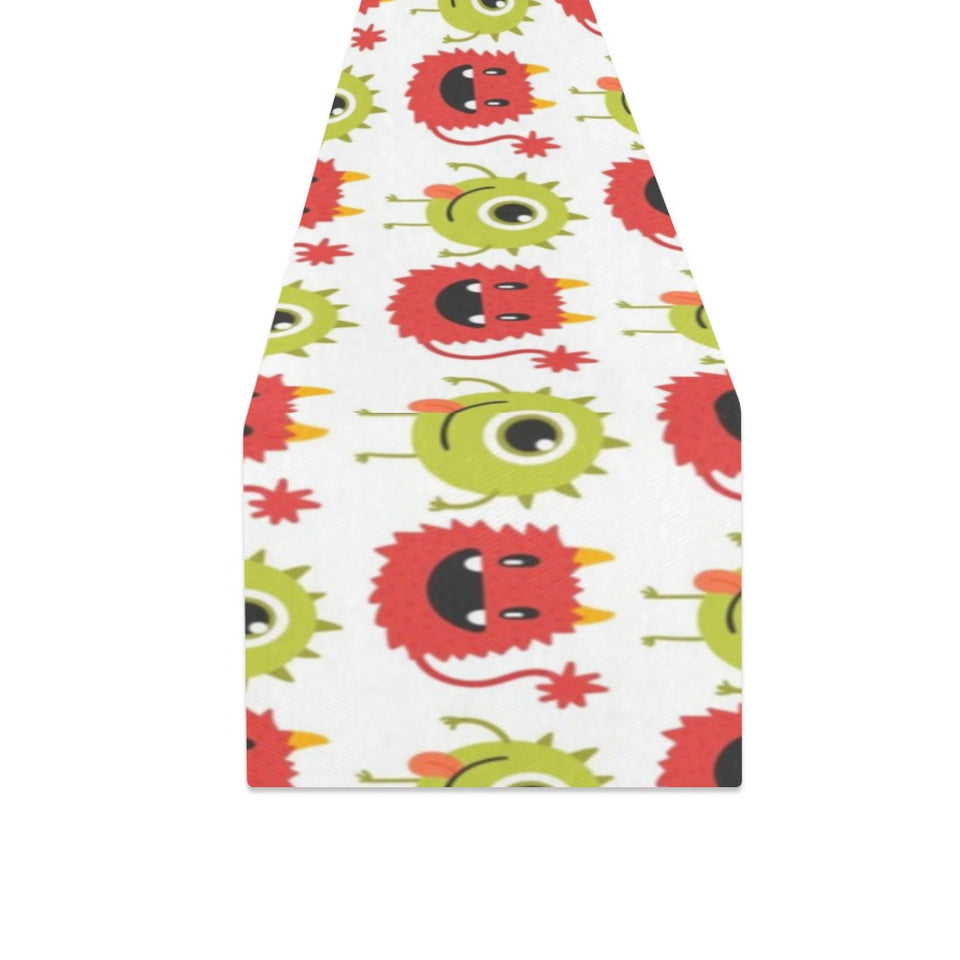 Alien Pattern Print Design 05 Table Runner