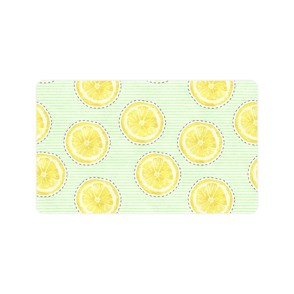 slice of lemon pattern Doormat
