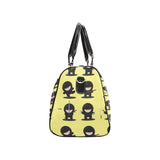 Cute ninja yellow background Travel Bag