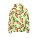 Carrot Pattern Print Design 05 Kids' Boys' Girls' Padded Hooded Jacket