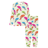 Colorful Chameleon lizard pattern Women's All Over Print Pajama Set
