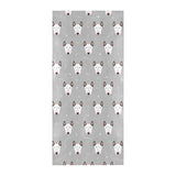 Bull Terrier Pattern Print Design 05 Beach Towel