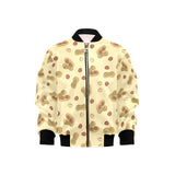 peanuts design pattern Kids' Boys' Girls' Bomber Jacket