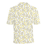 Tennis Pattern Print Design 02 Men's All Over Print Polo Shirt