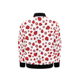 Ladybug Pattern Print Design 04 Kids' Boys' Girls' Bomber Jacket