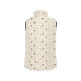 Jack Russel Pattern Print Design 02 Men's Padded Vest