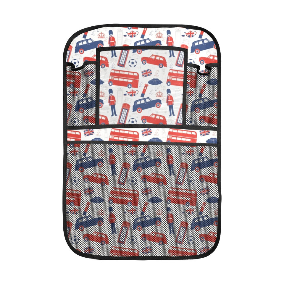 British Pattern Print Design 03 Car Seat Back Organizer
