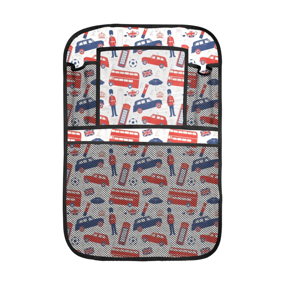 British Pattern Print Design 03 Car Seat Back Organizer