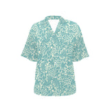 Classic Hand drawn Grape pattern Women's All Over Print Hawaiian Shirt