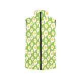 Fried Eggs Pattern Print Design 01 Men's Padded Vest
